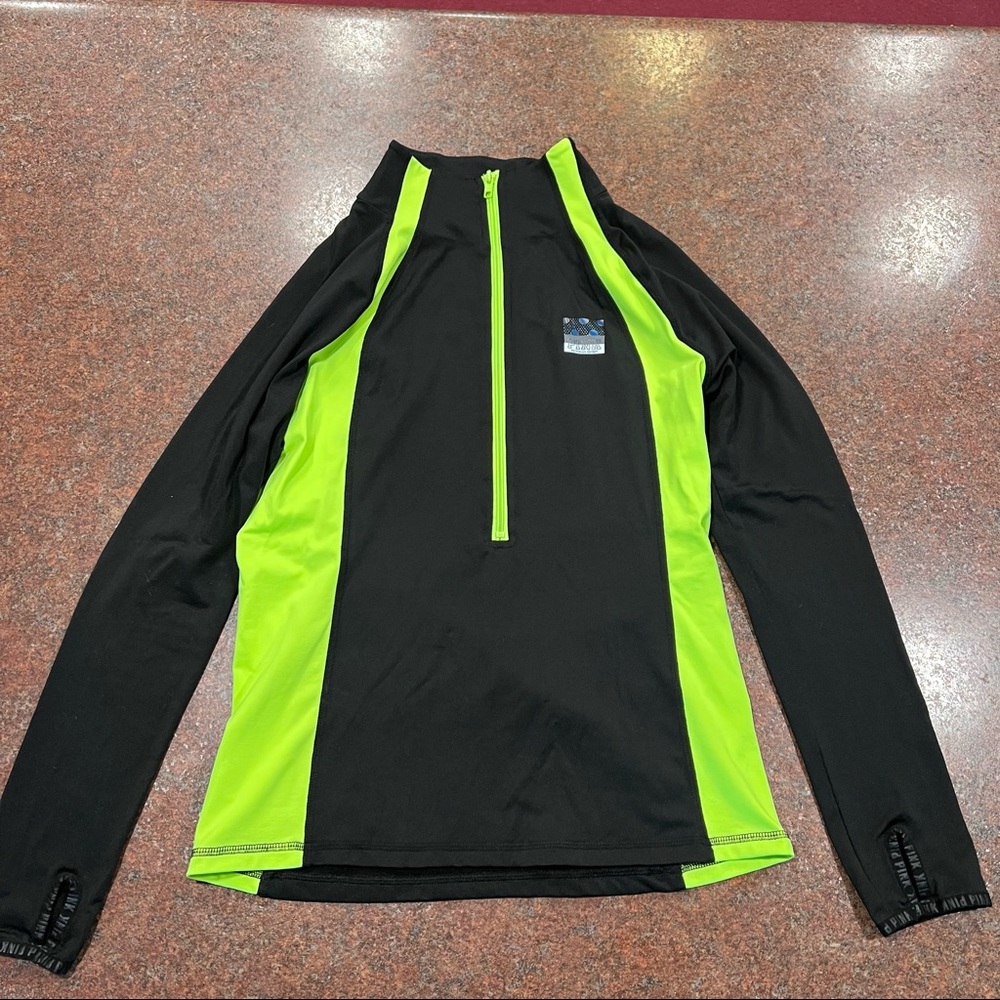 PINK athletic black & neon zip jacket